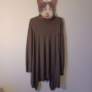 Apt. 9 Brown Turtle Neck Tunic XXL